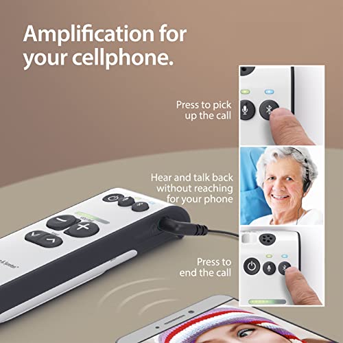 Bellman & Symfon Maxi Pro Bluetooth Hearing Amplifier - With Headphones, Personal Sound Amplifier For Seniors, Digital Sound With Noise Cancelling, Rechargeable, Wireless Connection With Cell Phone #TOP4