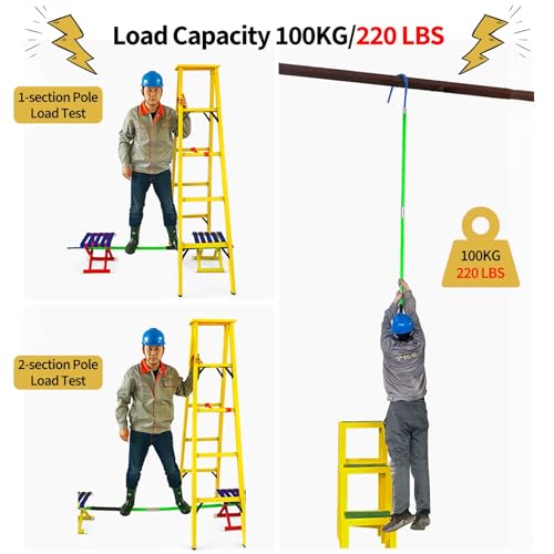 Poste de gancho de rescate aislado para salvar operarios en accidentes de alto voltaje 8
