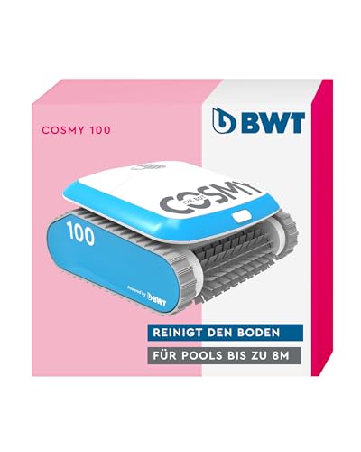 BWT Poolroboter Cosmy 100 | Besonders Leicht & Kompakt | Für Pools Mit Einer Länge Bis Zu 8 m | Zuverlässige Reinigung des Poolbodens | Geeignet Für Pools In Allen Formen