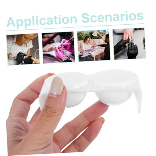 Outanaya 10pcs Vasos de Cristal para Mezcla en Manicura miniatura 3