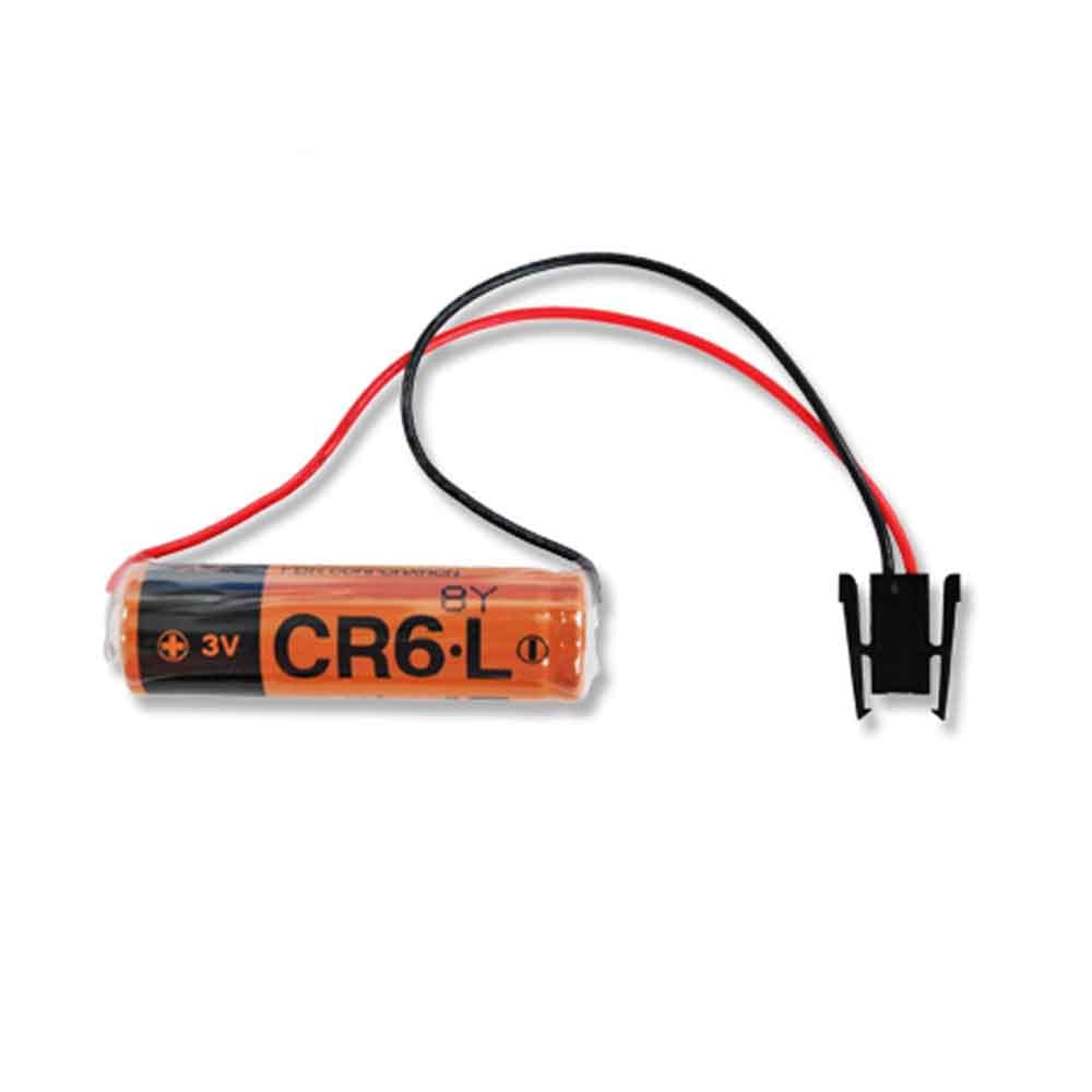 1pcs CR6.L 3V 2300mAh PLC Non-Rechargeable Lithium Battery with Black Plug
