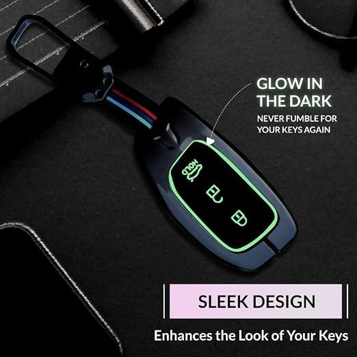 Image of NEODRIFT 'KeyShield' Car Key Cover for Hyundai i20 Active (Shape 2, 03 Buttons) (Durable, Stylish and 360 Protection)