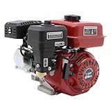 RustyVioum 7.5 HP Gas Engine Motor 212CC 4 Stroke Go Kart Engine Motor w/Air Cooling Pull Start Gas Powered Engine for Go Kart Log Splitter Lawnmowers Water Pumps