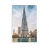 KTYWZ Lustige Blechschilder, Burj Khalifa, Dubai, Emirates, 