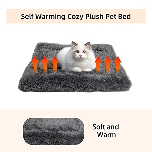 Pet Bed For Cats And Dogs, 2 In 1 Self Warming Soft Plush Pet Mat, Washable Foldable Cat Bed Mat For Autumn Winter Indoor Use (50X60Cm) #TOP3