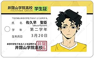 ハイキュー 烏野高校 稲荷崎高校 青葉城西高校 白鳥沢学園 梟谷学園高校 伊達工業 井闥山学院 アニメ パスケース キーホルダー 井闥山学院 佐久早聖臣 アニメ 萌えグッズ ホビー