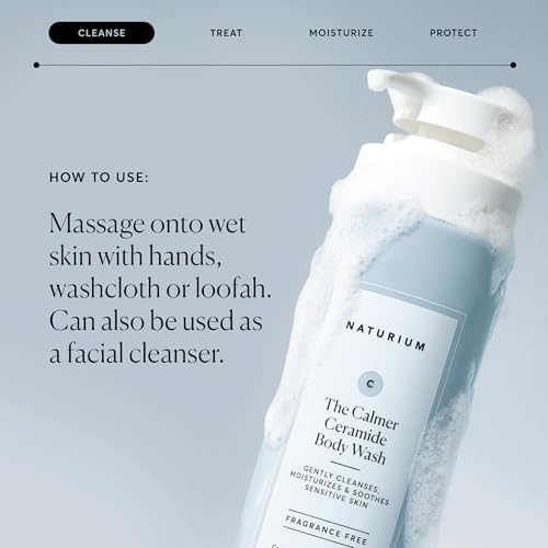 Image of Naturium The Calmer Ceramide Body Wash, Frangrance-Free, Cleansing & Moisturizing for Dry, Sensitive Skin, Dermatologist-Tested, Paraben & Cruelty-Free, 16.9 oz