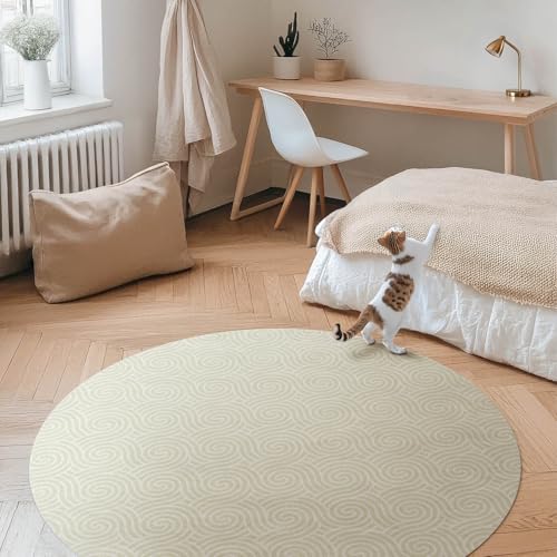 Tapis vinyle durable et elegant ø130 cm avec finitions premium pour votre interieur
