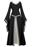 Lehauya Famajia Womens Renaissance Costumes Medieval Irish Over Dress Victorian Retro Gown Cosplay...