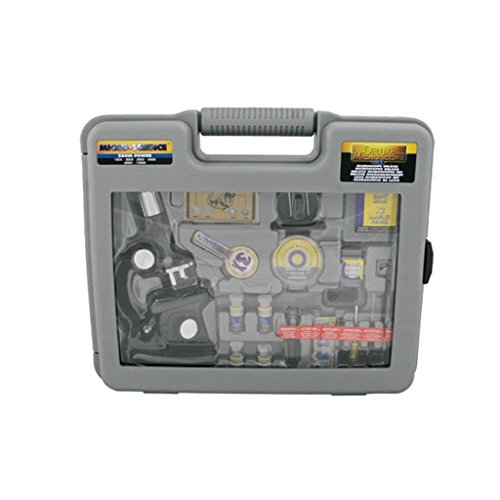 Desconocido Micro-Science 9003 - Metal microscopio Escuela, microscopio 1-600 Tiempos de Aumento de Zoom con Accesorios, Caja de Metal [Importado de Alemania]
