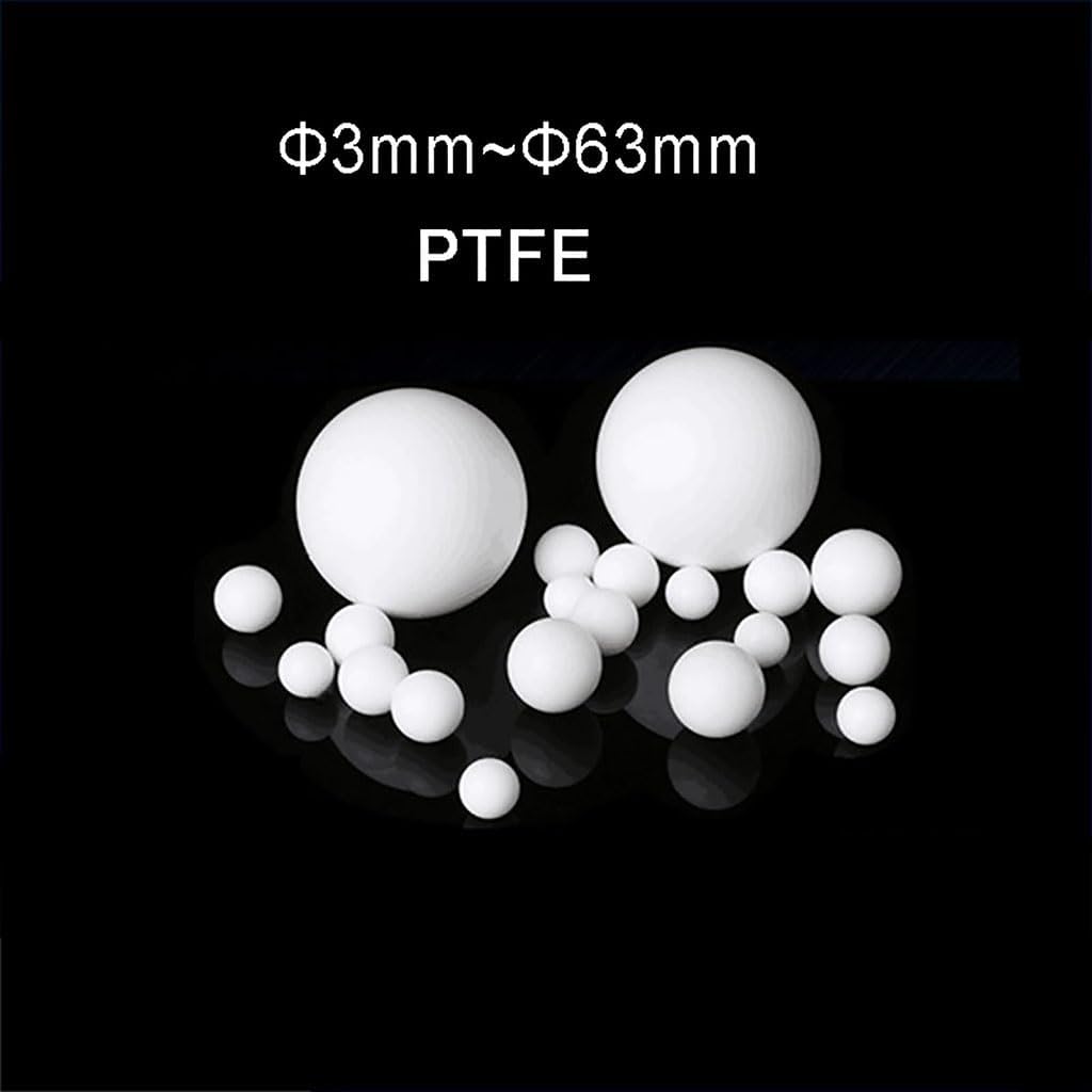1-5pcs White Solid PTFE F4 Ball Bead Diameter 3mm to 63mm Diaphragm Pump Ball Corrosion Resistant Sealing Balls(2pcs,40mm)