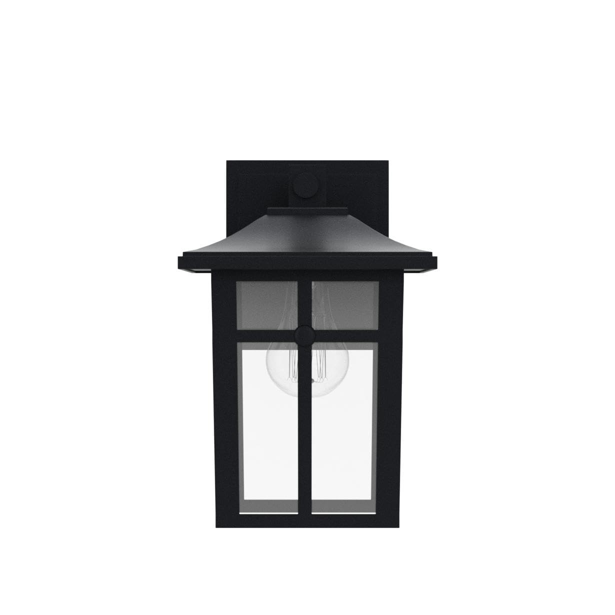 Applique Murale Extérieure E27 Noire en Aluminium Sans Ampoule