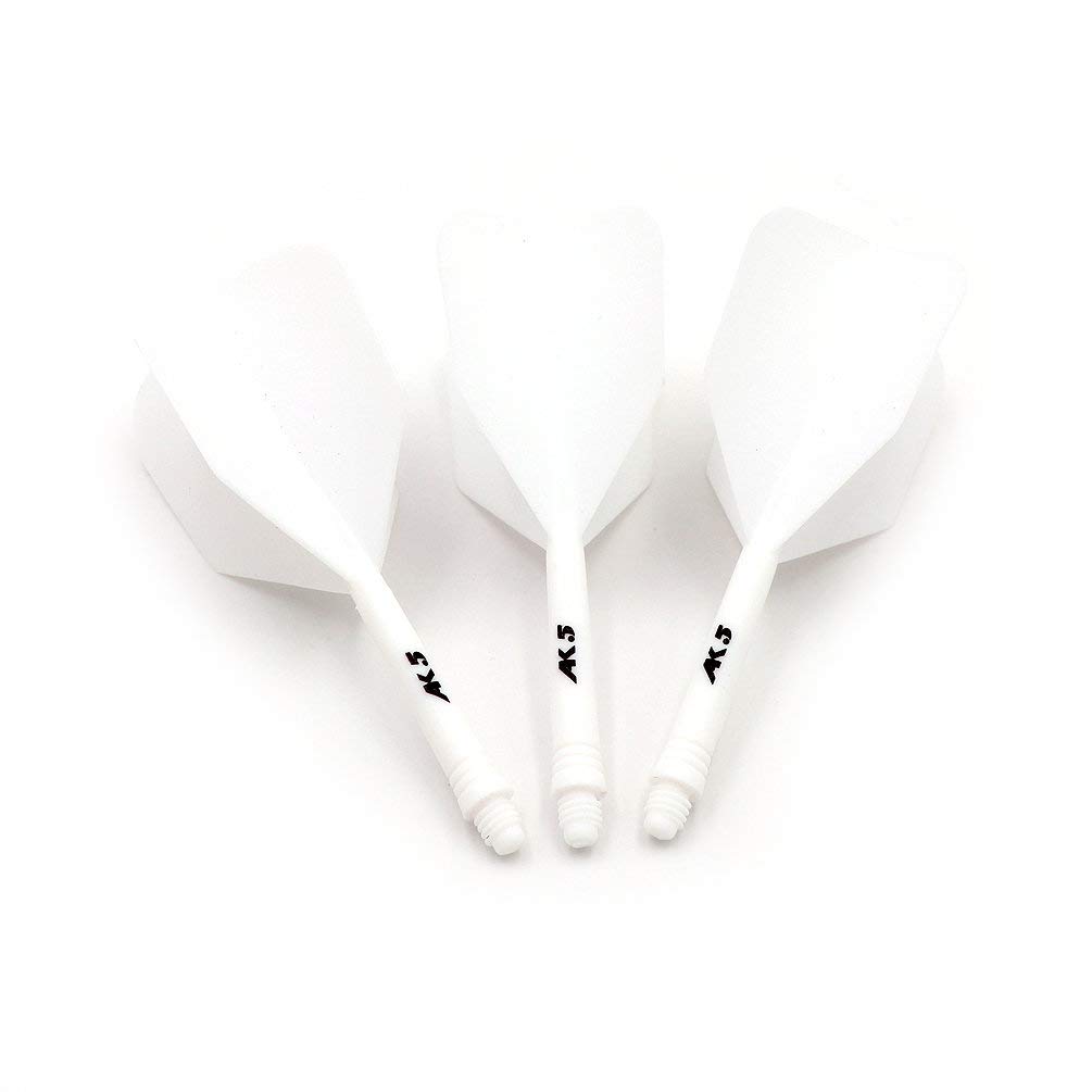 CUESOUL ROST Integrated Dart Shaft and Flights,big wing shape,Set of 3, All White-fcsak-58ys, 28mm-M - Image 5