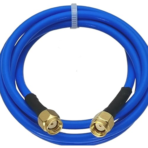 Câble coaxial RG402 RP-SMA mâle bleu pour installation réseau domestique et bureau