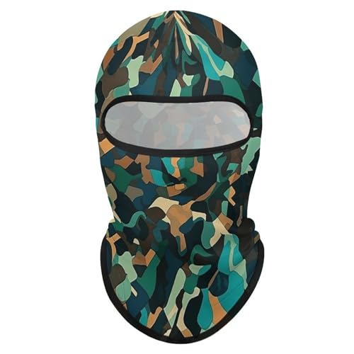 Balaclava para Hombres y Mujeres con Estampado Camuflado, Máscara Facial Completa para Ciclismo y Esquí miniatura 7