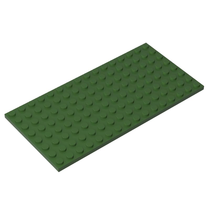 92438 Foundation Plate Plate 8x16 5Pieces GDS-529 Compatible with Lego Building Blocks Color:Tarmac — image 1