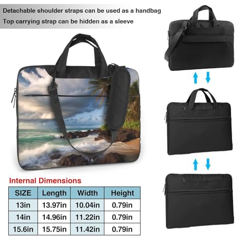 Maletín para laptop KHiry tamaño 15.6 pulgadas negro miniatura 3