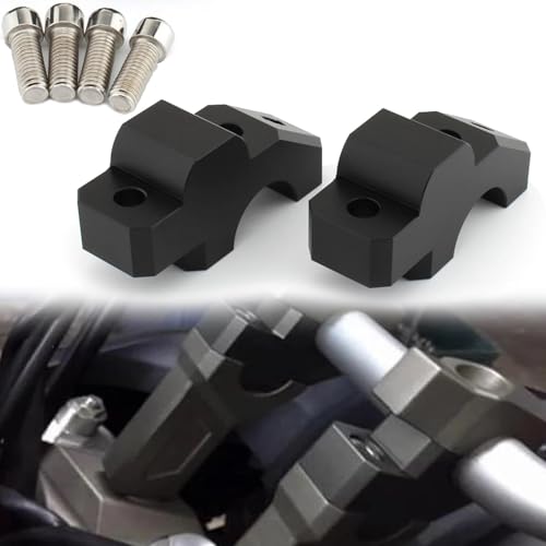 Rehausseur guidon Yamaha MT09 Tracer 900 et FZ09 XSR900 adaptateur de pince de montage noir