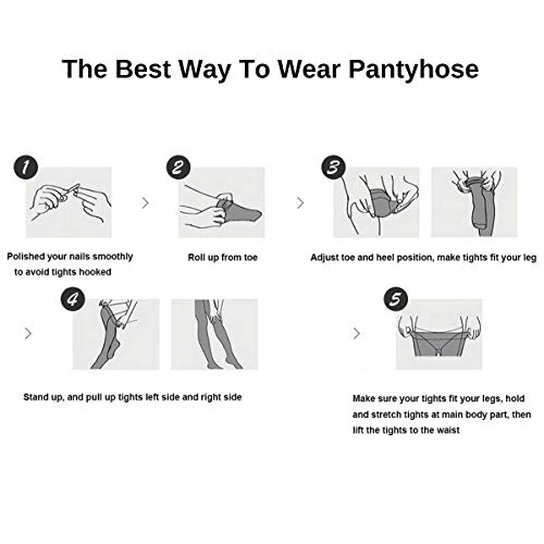 Image of Women's Sexy Shiny Sheer Control Top Tights Silk Stockings Ultra Shimmery High Waist Pantyhose