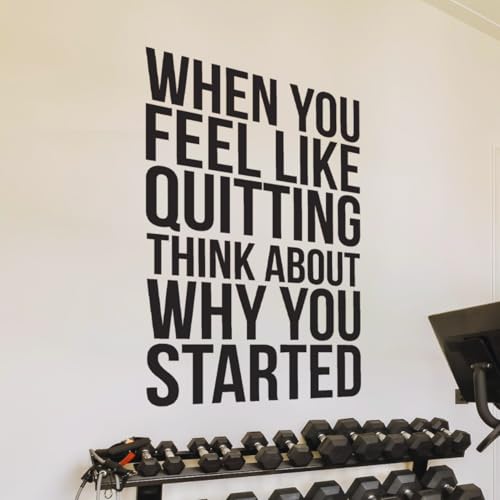 My Vinyl Story | When You Feel Like Quitting Think About Why You Started | LARGE Motivational Gym...