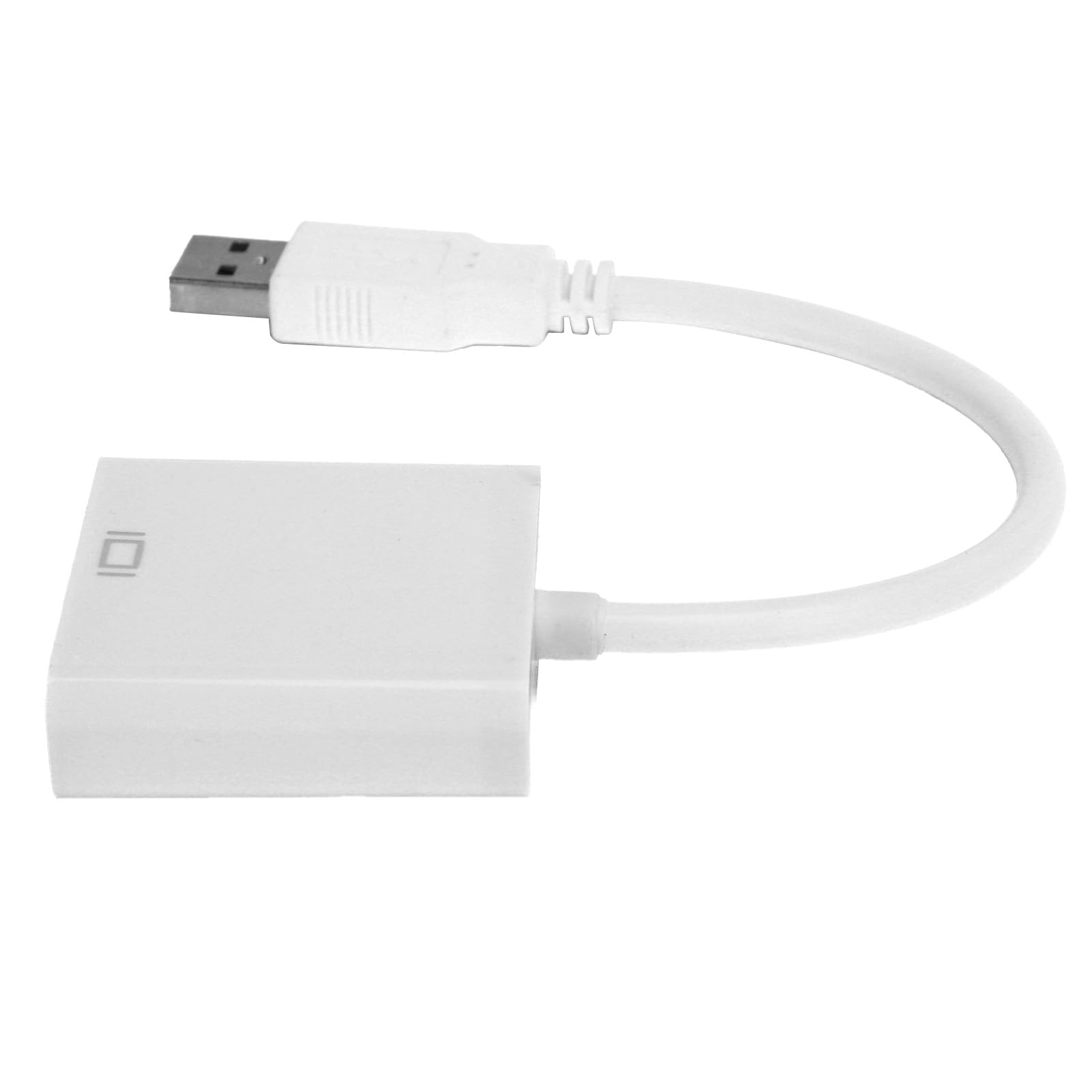 ZJchao Convertisseur USB USB3.0 USB3.0 vers VGA Mâle, Câble Adaptateur HD 1080P 5Gbps, Carte Vidéo Externe Femelle 15 Broches pour PC, Ordinateur Portable, Projecteur, (White)
