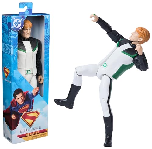 DC Comics - Figurine Green Lantern 30 Cm - Figurine Articulée Issue du Film Superman - Super Héros Et Super Vilain - Jouet À Collectionner - Cadeau Enfant -...