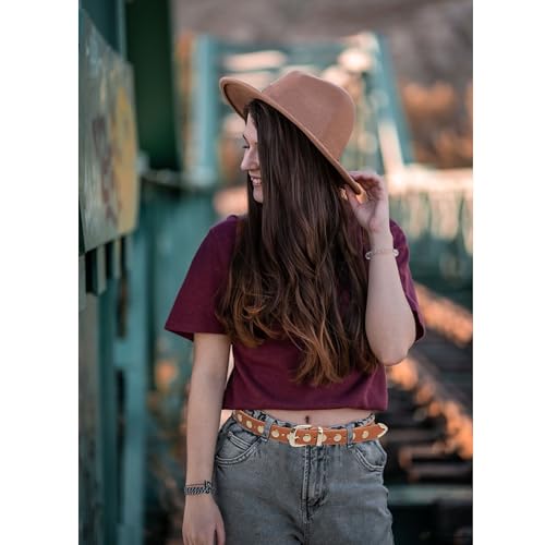 Women Fashion Punk Belt Decorated Waist Belt for Jeans Pants Dresses Metal Tailed Faux Leather Ladies Belts4
