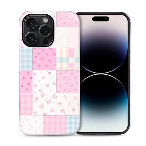 Coque iPhone 14 Pro Max de qualité militaire robuste avec motif floral élégant