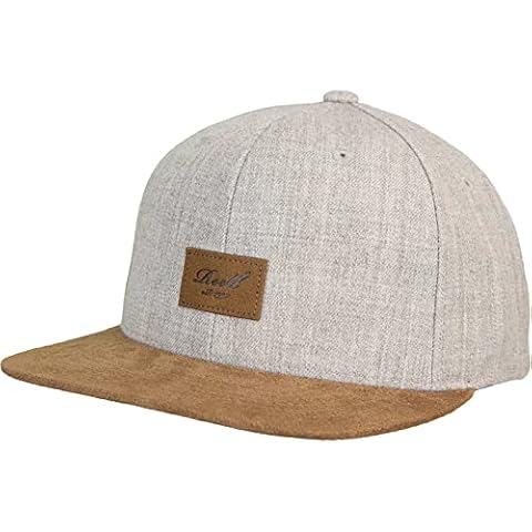 Reell Suede snapback cap, Heather Light Grey, One Size Cover
