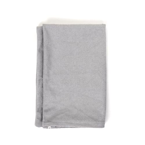 Image of The Maximus Waterproof & Dustproof Terry Cotton Pillow Protector Cover with Zipper Closure || Standard Size Pillow Protector || Pillow Cover Set of 2, Grey (18 inch x28 inch)