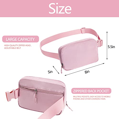 Image of Belt bag Fanny pack crossbody bags for women Everywhere belt bag (pink)