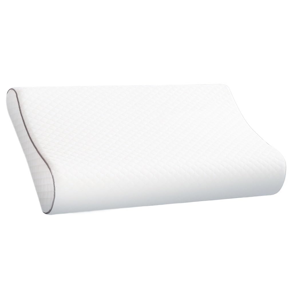 Oreiller de protection cervicale en coton à mémoire de forme pour soulager les douleurs de nuque