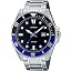 Black x Blue Bezel Metal Band MDV|107D|1A2V