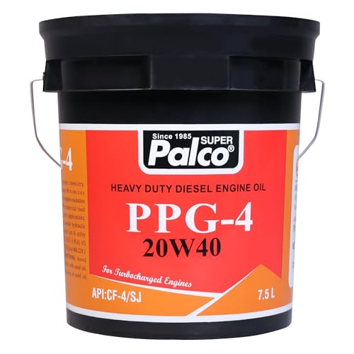 Image of PALCO PPG-4 20W40 | API: CF-4 /SJ & MB 228.1 Multigrade Engine oil for Diesel Commercial Road Transport Off Highway Vehicles | New Generation Automotive Vehicles | 7.5 Litres