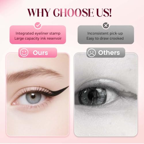 Rotating Waterproof Winged Eyeliner Stamp Pen miniatura 4
