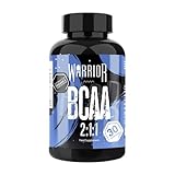 Warrior BCAA Capsules – Branched-Chain Amino Acid Supplements, 2:1:1 Ratio (Leucine, Isoleucine, Valine) – for Pre Workout & Post Workout Muscle Recovery, Gym Supplements for Men & Women – 60 Tablets
