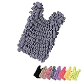 [mujina] [plunmoln] エコバッグ 畳まない コンパクト伸縮素材 軽量40g 耐荷重7kg (グレー)