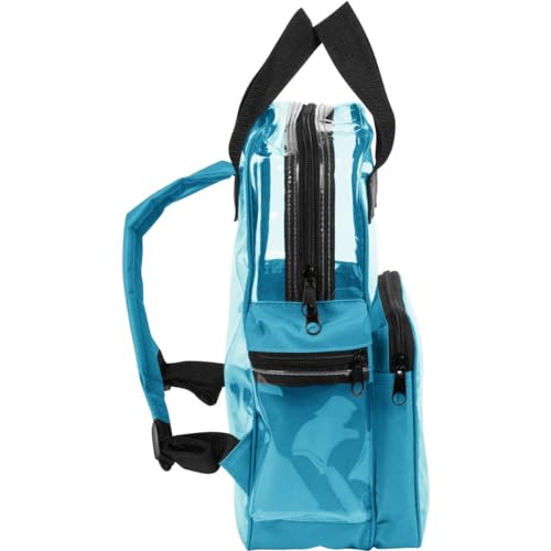 Clear Vinyl Backpack (Teal (Medium))4