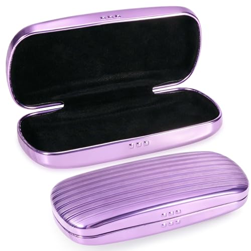 Image of Hifot Metal Eyeglass Case Hard Shell, Aluminum Spectacles Box Sunglasses Case for Men Women, Reading Glasses Holder