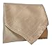 Royal Silk Super Cream Silk Dupioni Pocket Square 16â€x16â€ â€“ Crisp, Textured, Heavyweight Silk with Rich Luminous Glow