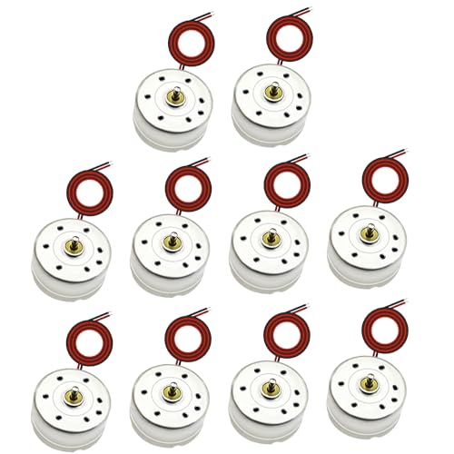 V TELESKY 10Pcs 1.5V 3V 6V 7000rpm Small Micro DC Generator Mini Electric Motor with Wire for DIY Toys Wind Turbine Generator