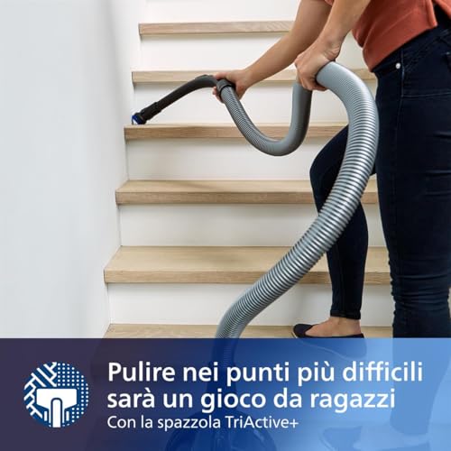 Philips PowerPro Expert Aspirapolvere Senza Sacco, 900W PowerCyclone 8, Filtro Allergy H13 e Spazzola TriActive, Cattura il 99,9% della Polvere (FC9729/09) - 6