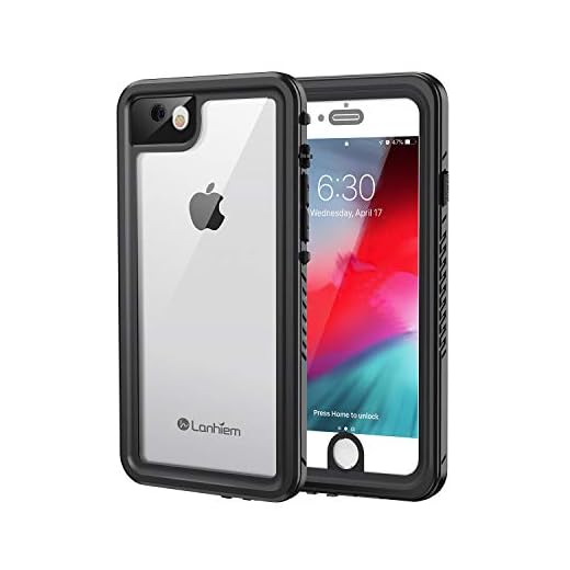 Lanhiem for iPhone SE 2022 2020 Case, iPhone 7 8 case, IP68 Waterproof Dustproof Case with Screen Protector, Heavy Duty Full Body Protective Phone Cover for iPhone SE 2nd 3rd, Black