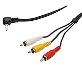 video adapter klinke cinch Video + Audio-Kabel, Stereo 3,5 mm 4-polig - 3x CINCH Cinch geschirmt, M/M, 1,5 m