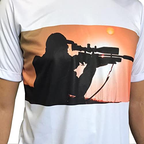Camisa com Proteção Uv Atirador Manga Curta - Raju P
