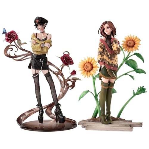 Komatsu Nana Figurine d'anime Osaki Nana - Illustration originale en PVC - Décoration de bureau - Cadeau pour les fans (Osaki Nana+Komatsu Nana)