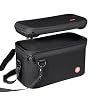 IINE Split Carrying Storage Bag for Switch 2 Hard Shell Travel Case with Large Capacity, Detachable Layers, and Adjustable Strap Compatible with Console, Dock, and Accessories2-in-1 Case, Black