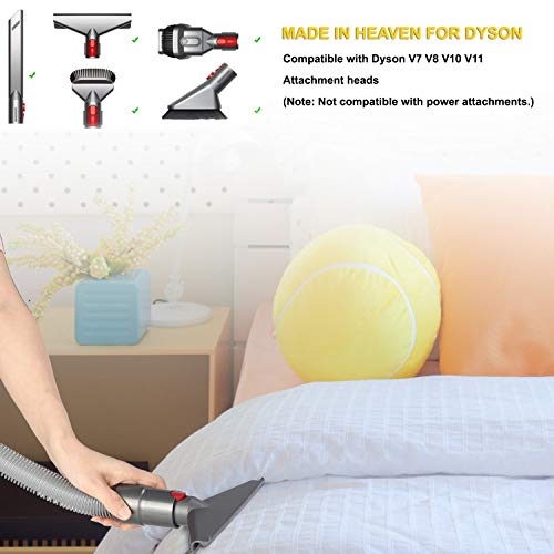 iVict Flexible Extension Hose Compatible with Dyson V11 V10 V8 V7 Cordless Stick Vacuum Cleaner Accessory and Vacuum Attachment Accessories(20 to 63 Inches)