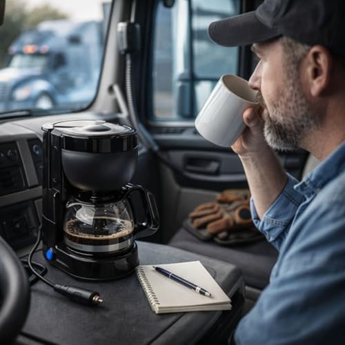 DUNLOP Koffiezetapparaat 12 V - compact koffiezetapparaat voor auto en camping - Afbeelding 6