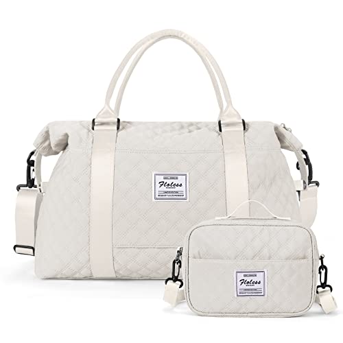 Travel Duffel Bag,Sports Tote Gym Bag,Shoulder Weekender Overnight Bag for Women